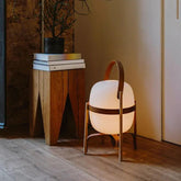 Portable White Lantern with Rounded Design - Clowas